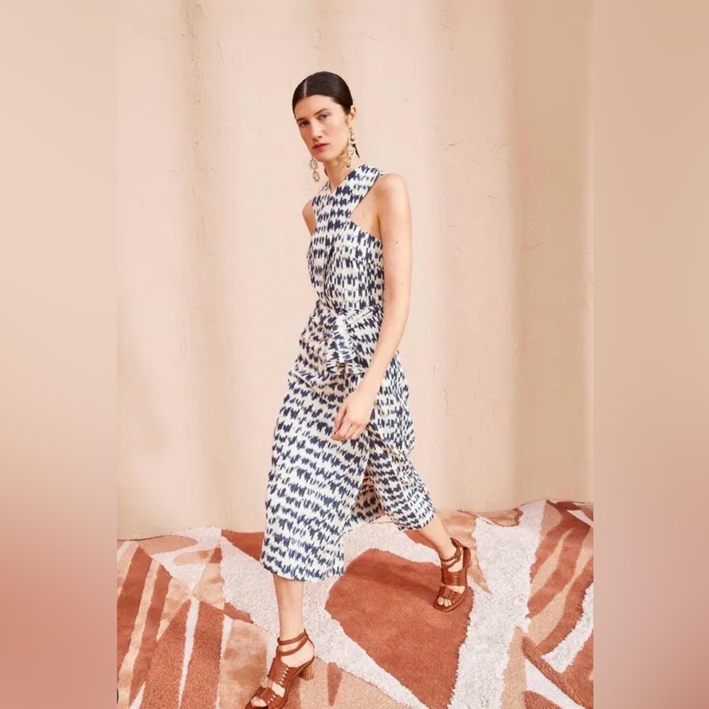 Ulla Johnson Amayah Dress in Indigo Ikat NWT